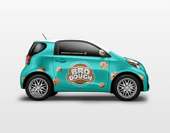 Bro Dough car mockup