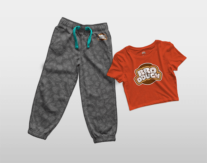 Bro Dough joggers and t-shirt